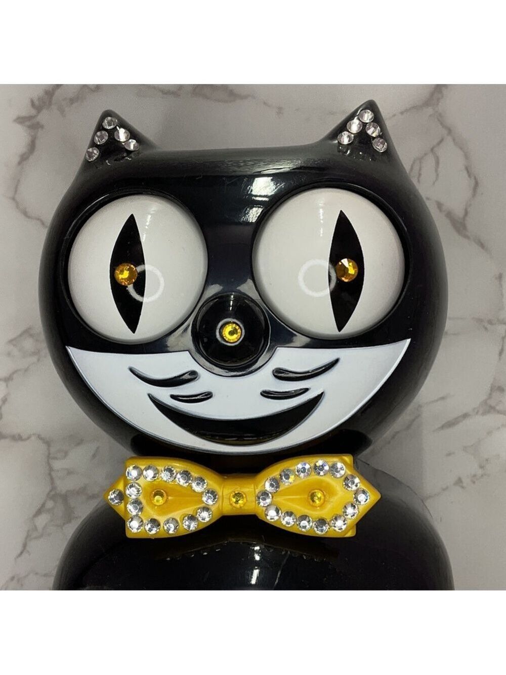 Black & Gold Jeweled Kit-Cat Klock clock SUPER RARE